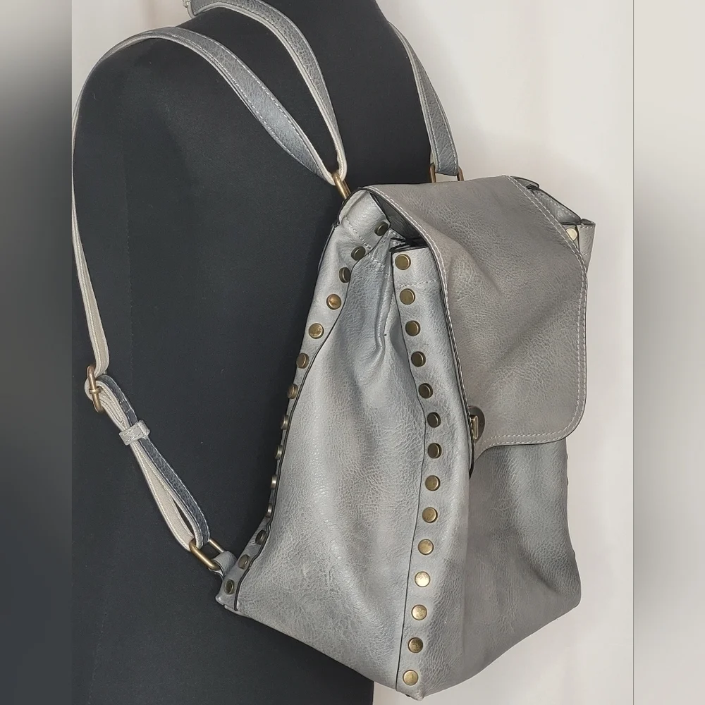 Jen & Co. Bex Vegan Leather Convertible Backpack / Crossbody  Bag